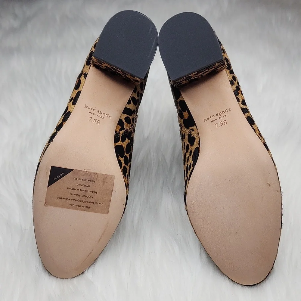 Kate Spade New York Delina Leopard Heeled Boots Booties